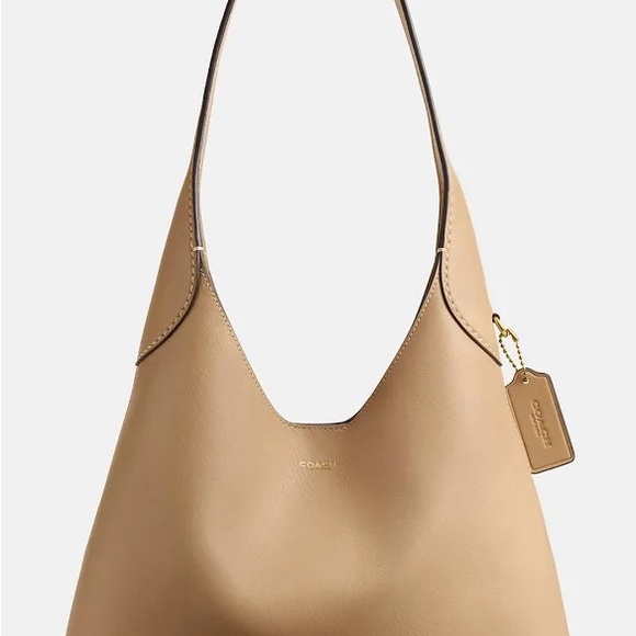 Coach Tan/Yellow Leather Women's Bag and Charm - Picture 8 of 8